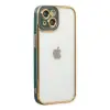 Apple İphone 14 Plus Kılıf Liva Lens Silikon - Yeşil