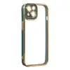 Apple İphone 14 Plus Kılıf Liva Lens Silikon - Yeşil