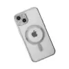 Apple İphone 14 Plus Kılıf Magneticsafe Lazer Silikon - Gümüş