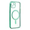 Apple İphone 14 Plus Kılıf Magneticsafe Lazer Silikon - Haki Yeşil