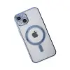 Apple İphone 14 Plus Kılıf Magneticsafe Lazer Silikon - Sierra Blue