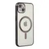 Apple İphone 14 Plus Kılıf Magneticsafe Lazer Silikon - Siyah