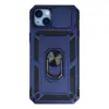 Apple İphone 14 Plus Kılıf Pars Lens Yüzüklü Silikon - Lacivert