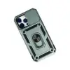 Apple İphone 14 Pro Kılıf Pars Lens Yüzüklü Silikon - Yeşil