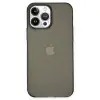 Apple İphone 14 Pro Kılıf Pc Sert Şeffaf Kapak - Siyah