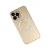Apple İphone 14 Pro Max Kılıf Jack Magneticsafe Lens Silikon - Gold