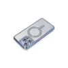 Apple İphone 14 Pro Max Kılıf Joke Simli Magneticsafe Kılıf - Mavi