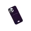 Apple İphone 14 Pro Max Kılıf Kelvin Kartvizitli Silikon - Derin Mor