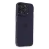 Apple İphone 14 Pro Max Kılıf Luko Lens Silikon - Derin Mor