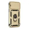 Apple İphone 14 Pro Max Kılıf Pars Lens Yüzüklü Silikon - Gold