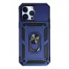 Apple İphone 14 Pro Max Kılıf Pars Lens Yüzüklü Silikon - Lacivert
