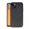 Apple İphone 15 Kılıf Aras Deri Kapak - Siyah