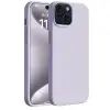 Apple İphone 15 Kılıf First Silikon - Lila