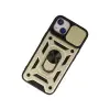 Apple İphone 15 Kılıf Pars Lens Yüzüklü Silikon - Gold
