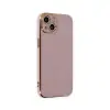 Apple İphone 15 Kılıf Volet Silikon - Mor