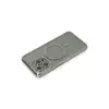 Apple İphone 15 Pro Kılıf Joke Simli Magneticsafe Kılıf - Gri