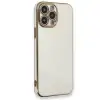 Apple İphone 15 Pro Kılıf Volet Silikon - Beyaz