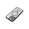 Apple İphone 15 Pro Max Kılıf Joke Simli Magneticsafe Kılıf - Siyah