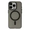 Apple İphone 15 Pro Max Kılıf Lodos Magneticsafe Mat Kapak - Siyah