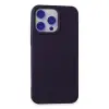 Apple İphone 15 Pro Max Kılıf Nano İçi Kadife Silikon - Mor