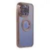 Apple İphone 15 Pro Max Kılıf Slot Silikon - Rose Gold
