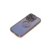 Apple İphone 15 Pro Max Kılıf Slot Silikon - Rose Gold