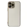 Apple İphone 15 Pro Max Kılıf Volet Silikon - Beyaz