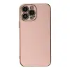 Apple İphone 15 Pro Max Kılıf Volet Silikon - Pembe