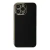 Apple İphone 15 Pro Max Kılıf Volet Silikon - Siyah