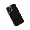 Apple İphone 15 Pro Max Kılıf Volet Silikon - Siyah