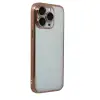 Apple İphone 15 Pro Max Razer Lensli Silikon - Çöl Titanyum