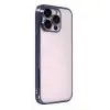Apple İphone 15 Pro Max Razer Lensli Silikon - Lacivert