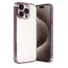 Apple İphone 15 Pro Max Razer Lensli Silikon - Mor