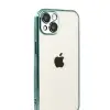 Apple İphone 15 Razer Lensli Silikon - Yeşil