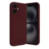 Apple İphone 16 Kılıf Kelvin Kartvizitli Silikon - Bordo