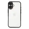 Apple İphone 16 Kılıf Razer Lensli Silikon - Siyah