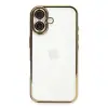 Apple İphone 16 Plus Kılıf Razer Lensli Silikon - Gold