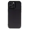 Apple İphone 16 Pro Kılıf Auto Focus Karbon Kapak - Siyah