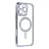 Apple İphone 16 Pro Kılıf Joke Simli Magneticsafe Kılıf - Mavi