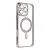 Apple İphone 16 Pro Kılıf Joke Simli Magneticsafe Kılıf - Pembe