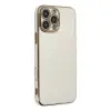Apple İphone 16 Pro Max Kılıf Volet Silikon - Beyaz