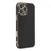 Apple İphone 16 Pro Max Kılıf Volet Silikon - Siyah