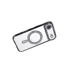Apple İphone 17 Air Joke Simli Magneticsafe Kılıf - Derin Mor