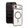 Apple İphone 17 Air Joke Simli Magneticsafe Kılıf - Gold