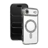 Apple İphone 17 Air Joke Simli Magneticsafe Kılıf - Gümüş