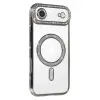 Apple İphone 17 Air Joke Simli Magneticsafe Kılıf - Gümüş
