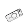 Apple İphone 17 Air Joke Simli Magneticsafe Kılıf - Gümüş
