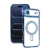 Apple İphone 17 Air Joke Simli Magneticsafe Kılıf - Mavi