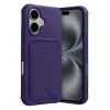Apple İphone 17 Kelvin Kartvizitli Silikon - Derin Mor