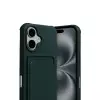 Apple İphone 17 Kelvin Kartvizitli Silikon - Koyu Yeşil